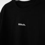 GLITCH BOXY FIT T SHIRT BLACK